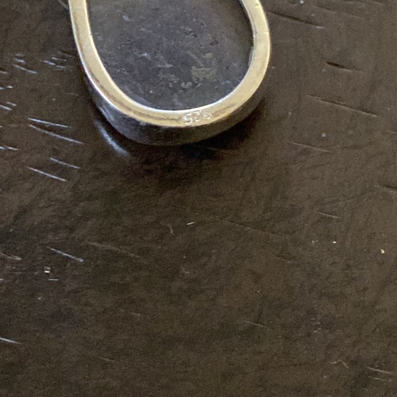 Fluorite Teardrop sterling silver pierced earrings - Picture 4 of 4